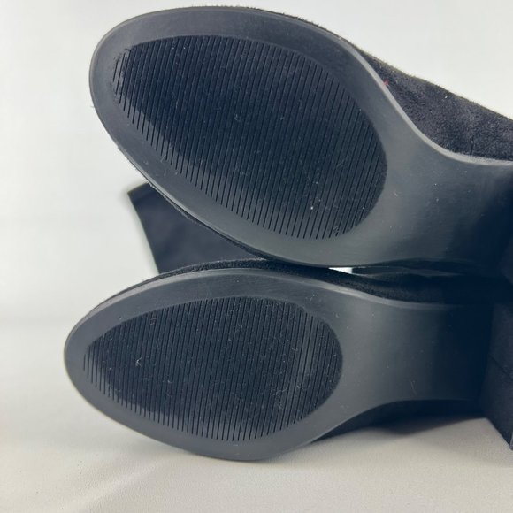 Steve Madden Womens Isaac Black Faux Suede Over the Knee Boots Block Heel size 6 - Picture 12 of 15